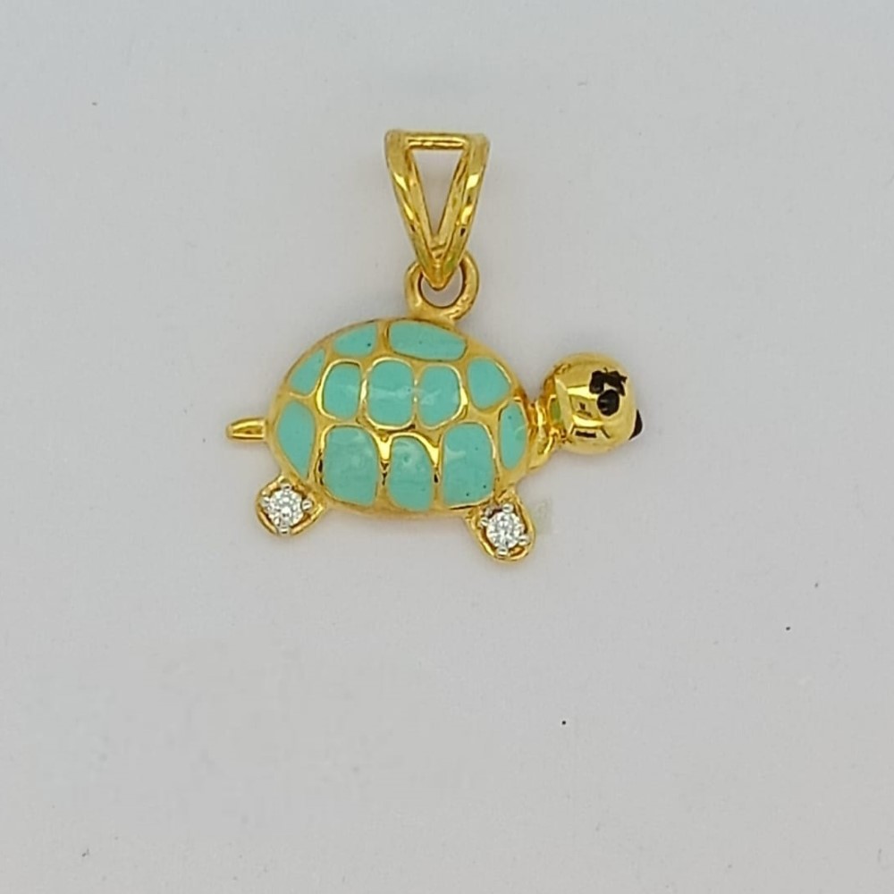 916 Gold Stunning Plain Pendant
