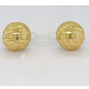 22k gold beautiful plain earring