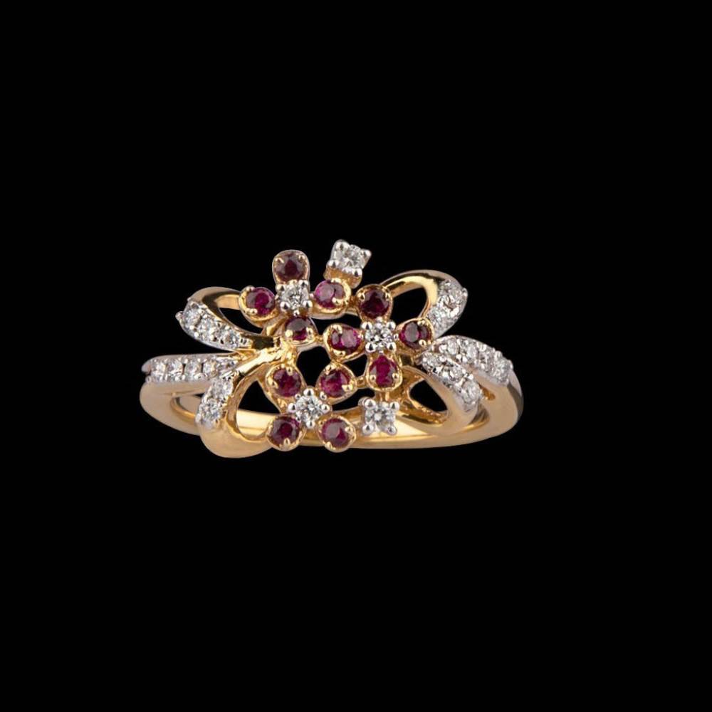 14k Gold Dazzling Design Cocktail Rings SCHR185