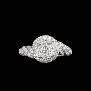 14k gold cocktail trendy rings schr179