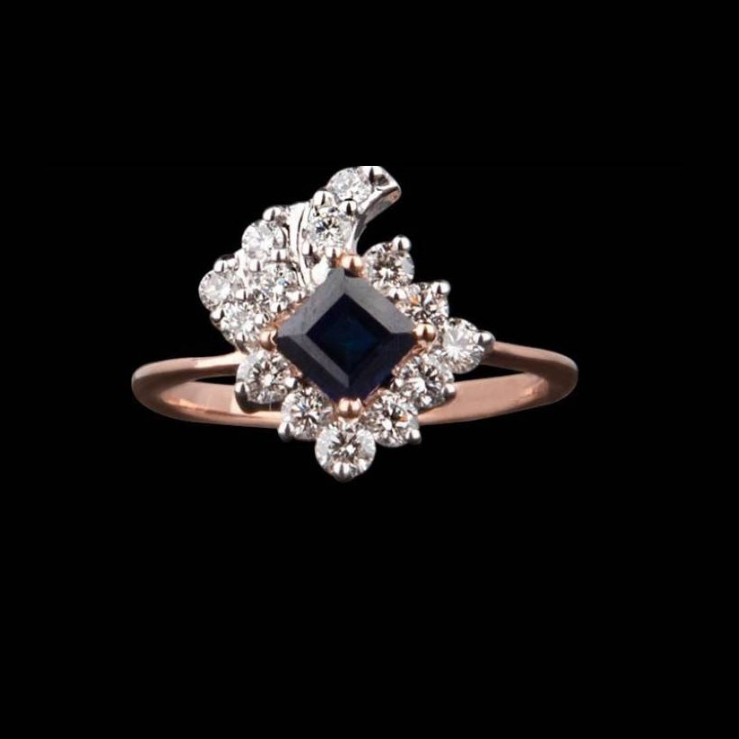 14k gold attractive dazzling design rings schr142
