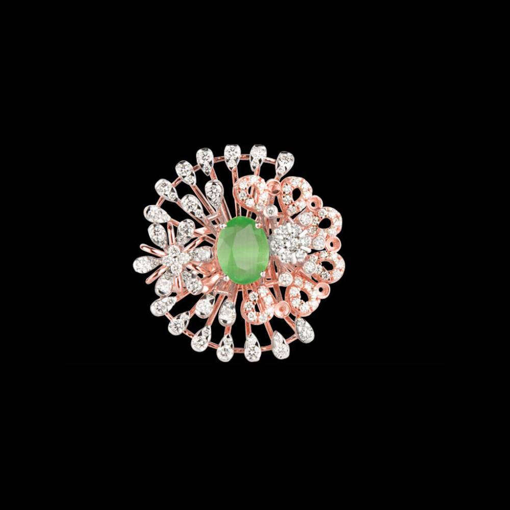 18k Gold Trendy Rings SCHR74