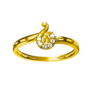 916 Attractive Gold Ladies Diamond Ring