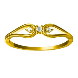 916 Attractive Gold Ladies Diamond Ring