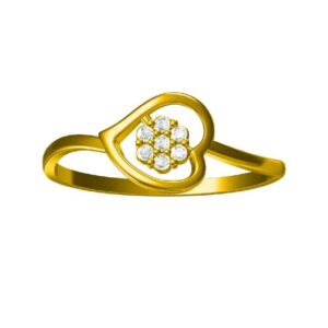 916 Attractive Gold Ladies Diamond Ring