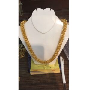 22KT Yellow Gold Indian Machine Cut Gents Chain