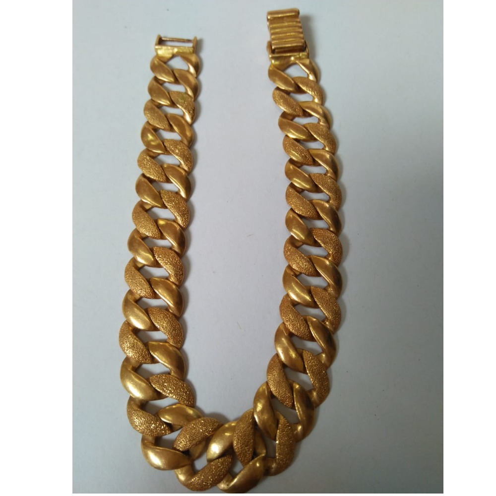 22KT Gold Hallmarked Thick  Rabari Gents Bracelet
