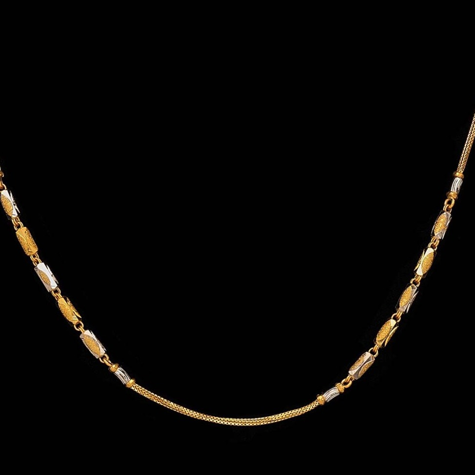 22 Kt Yellow Gold Necklace Curb Unisex Vintage Chain 22 Gram