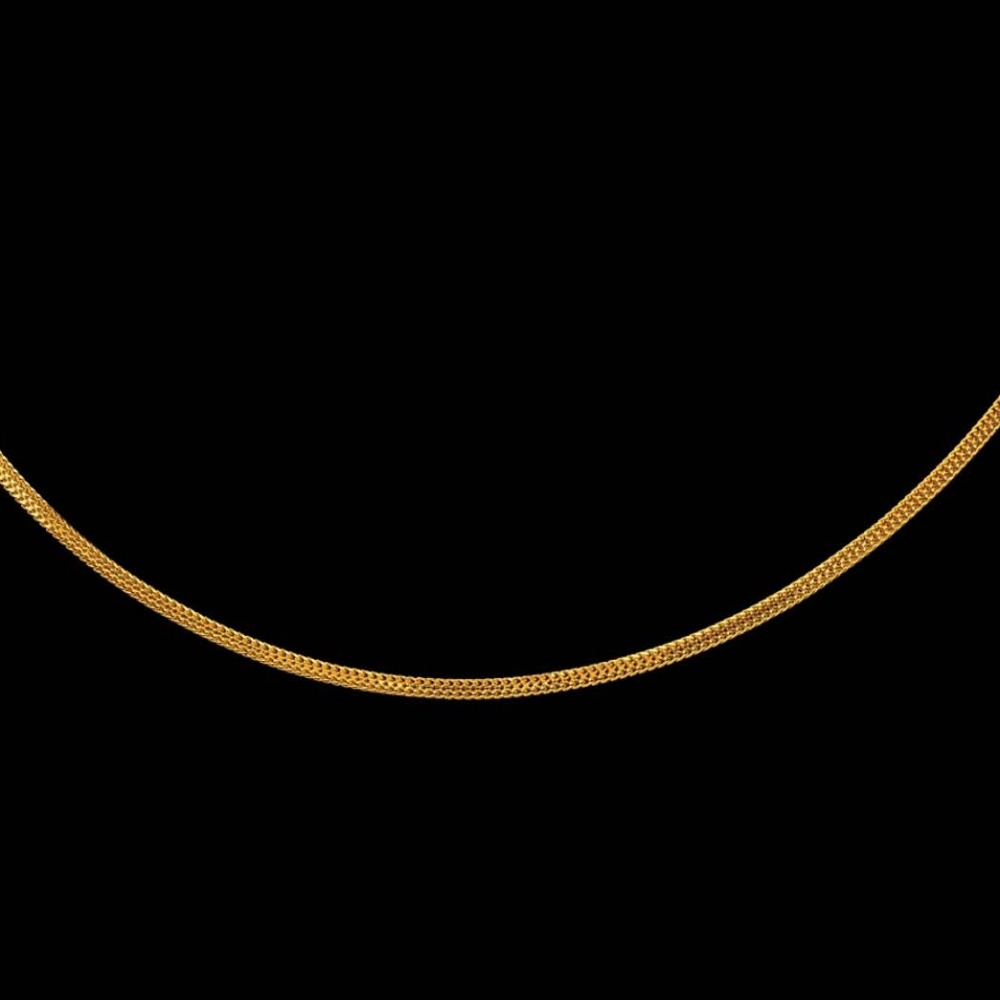 22 Kt Yellow Gold Hallmark Designer Curb Cuban Necklace Chain 15 Gram