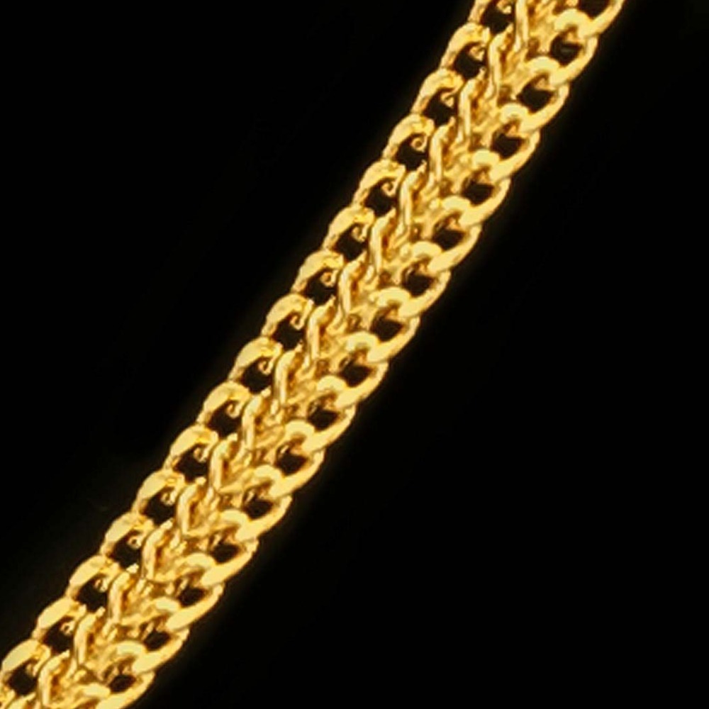 22 Kt Yellow Gold Hallmark Curb Cuban Necklace Link Chain 26 Grams