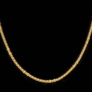 22 Kt Yellow Gold Hallmark Curb Cuban Necklace Unisex Chain 16 Grams