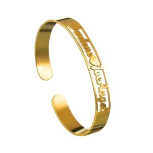 18 kt yellow gold personalized handmade men's bracelet 30 gms