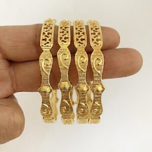 22 kt solid yellow gold slip-on women bracelet bangle 44.400 grams