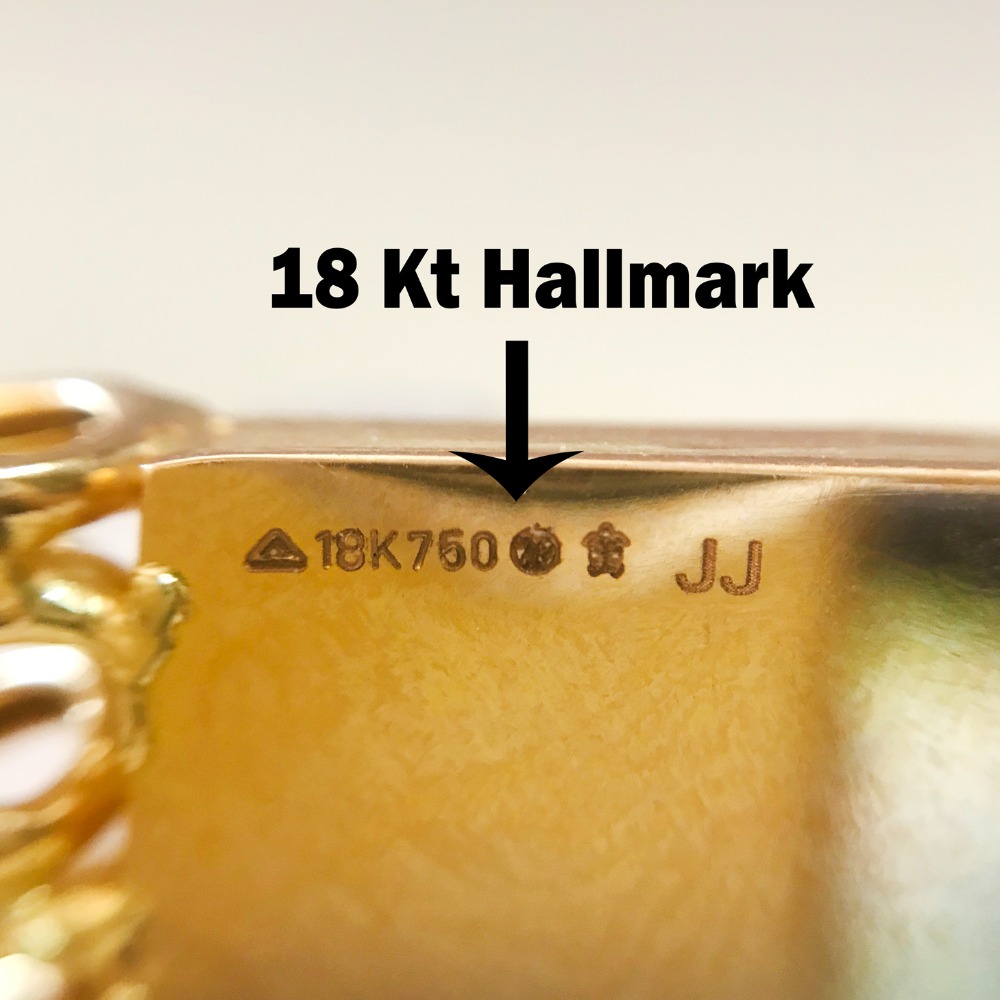 18 kt yellow gold heavy link luxury men's bracelet 75 grams
