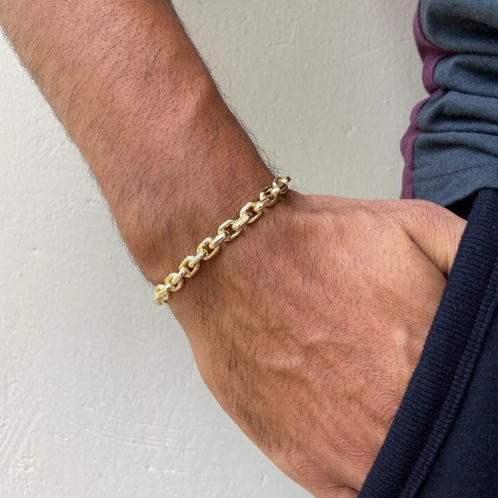 22kt solid yellow gold men's cuff bracelet bangle 30 grams