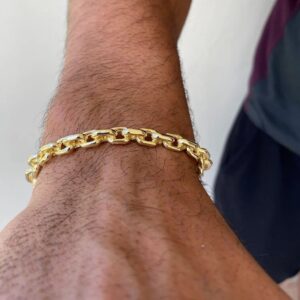 22kt solid yellow gold men's cuff bracelet bangle 30 grams
