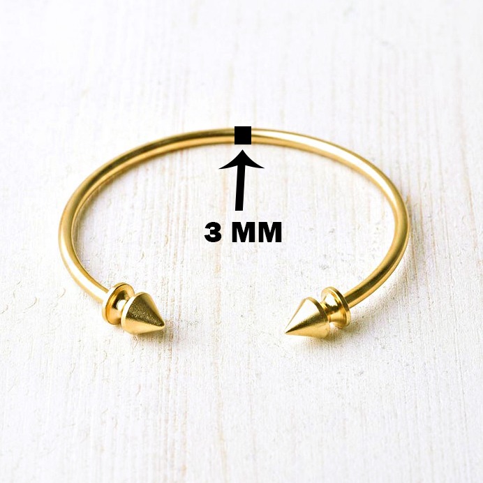18 kt hallmark yellow gold men's cuff bracelet 30 grams 3 mm
