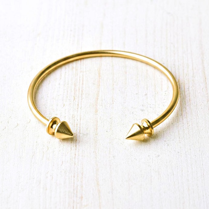 18 kt hallmark yellow gold men's cuff bracelet 30 grams 3 mm