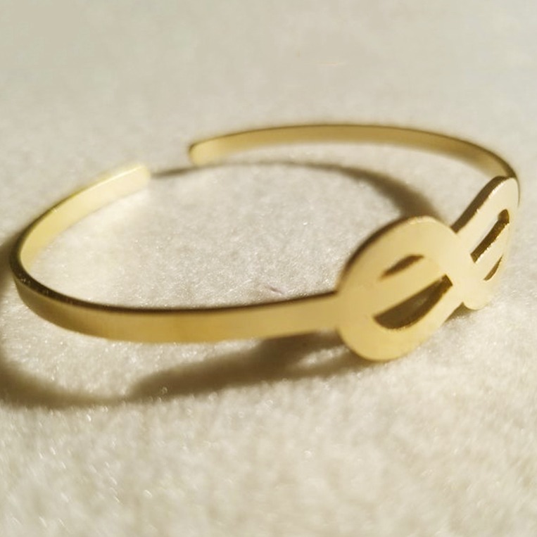 22 kt yellow gold women's open cuff bracelet bangle 15 grams