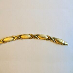 18 kt yellow gold kisses & hugs women bracelet 5 mm