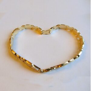 18 kt yellow gold kisses & hugs women bracelet 5 mm