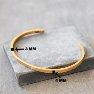22 kt hallmark real solid yellow gold men's cuff bracelet 15 grams