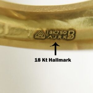 18 kt yellow gold handmade slip-on bracelet bangles 18 gms (2 pieces)
