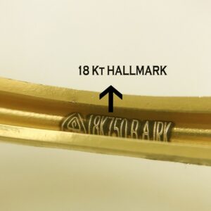 18 kt yellow gold handmade slip-on bracelet bangles 14.550 gm (2 pcs)
