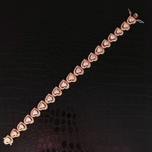 Igi 14kt white gold 9.27ct multi shape diamond tennis bracelet