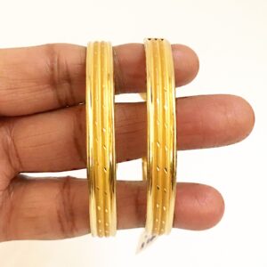 18 kt solid yellow gold slip-on vintage women's bracelet 26.830 gms