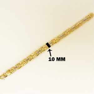 18 kt yellow gold hallmark men's bracelet 24.700 grams