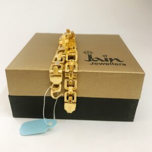 18 kt yellow gold hallmark men's bracelet 24.700 grams