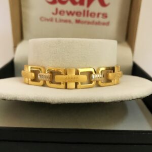18 kt yellow gold hallmark men's bracelet 24.700 grams