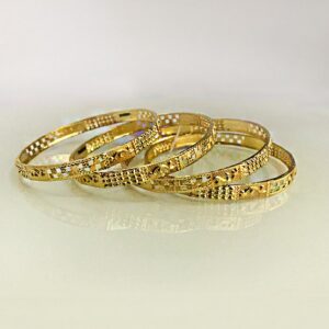 22kt yellow gold slip-on vintage bracelet bangle 44.300 grams