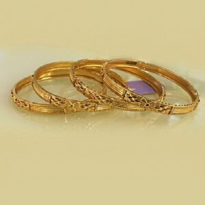 22kt yellow gold slip-on women's bracelet bangle 45.930 grams