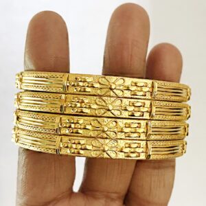 22kt yellow gold slip-on women's bracelet bangle 45.930 grams