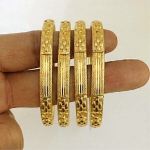 22kt yellow gold slip-on women's bracelet bangle 45.930 grams