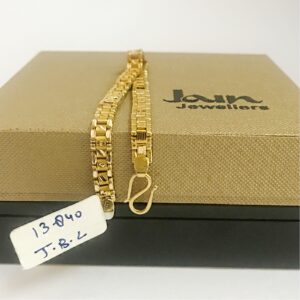 18 kt yellow gold men's bracelet 13.840 grams wide 7 mm