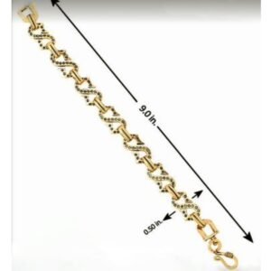 18 kt real solid yellow gold luxury link men's bracelet 41.500 gram