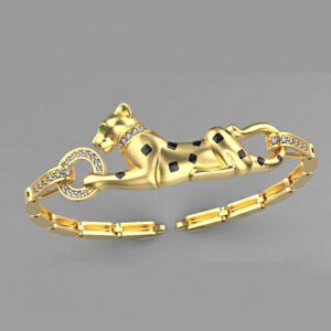 18 kt real solid genuine yellow gold dog link men's bracelet 55 gms