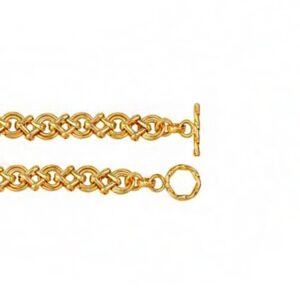 18 kt real solid yellow gold luxury link men's bracelet 40.900 gram