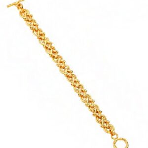 18 kt real solid yellow gold luxury link men's bracelet 40.900 gram