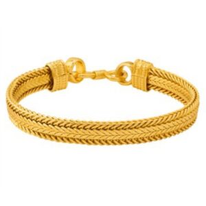 18 kt real solid yellow gold luxury king men's bracelet 50.200 gram