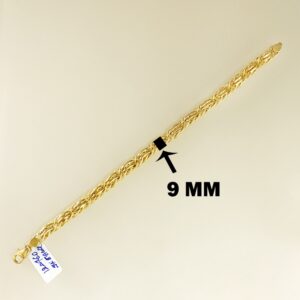 18 kt yellow gold hallmark men's bracelet 12.460 grams