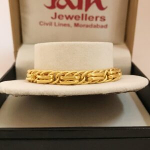 18 kt yellow gold hallmark men's bracelet 12.460 grams