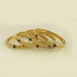 22 kt solid yellow gold slip-on women bracelet bangle 44.640 grams