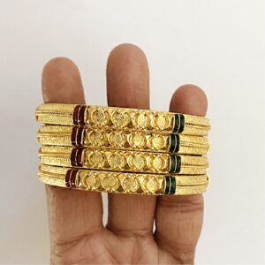 22 kt solid yellow gold slip-on women bracelet bangle 44.640 grams