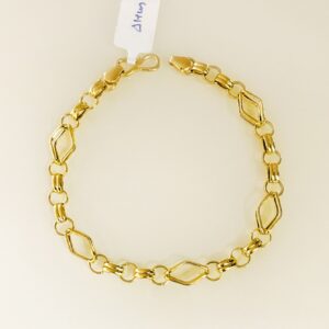 18 kt yellow gold fancy men's bracelet 5.310 g wide 9mm