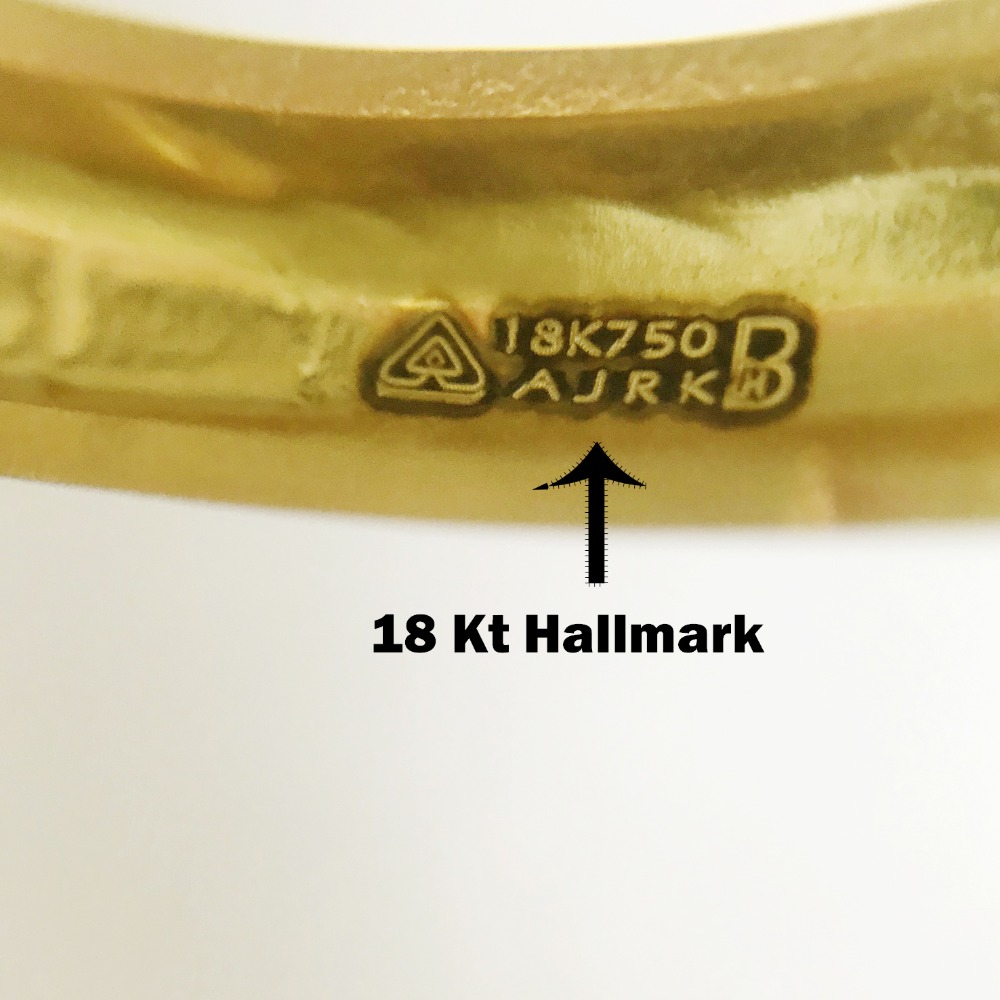 18 kt yellow gold handmade slip-on bracelet bangles 20 gms - Image 3