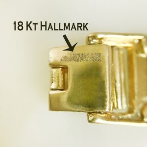 18 kt real solid yellow gold men's bracelet 30.330 grams wide 12mm